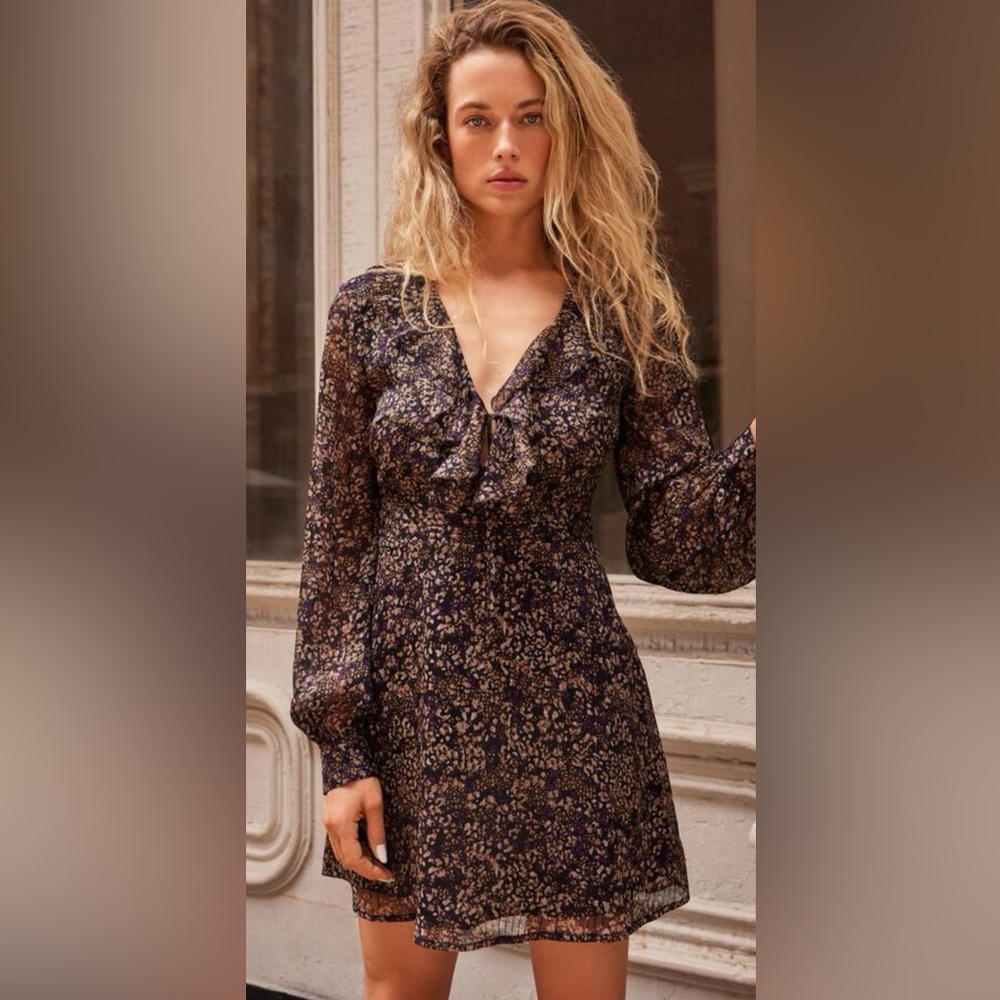 Black and Purple Frilly dress